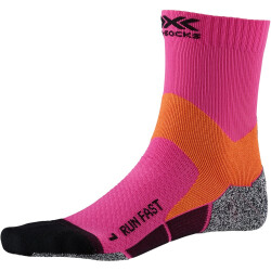 X-SOCKS Run Fast Laufsocken flamingo pink/sunset orange...