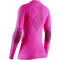 X-BIONIC Energizer 4.0 langarm Funktionsshirt Damen neon flamingo/anthracite XS