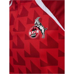 hummel 1. FC Köln langarm 1/2-Zip Aufwärmshirt 2025/26 3062 - true red S