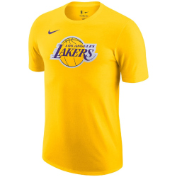 NIKE LA Lakers NBA Essential T-Shirt Herren 728 - amarillo S