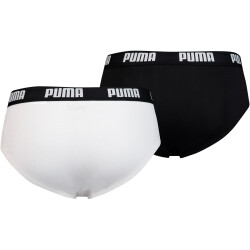 2er Pack PUMA Basic Brief Unterhose white / black S