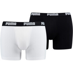 2er Pack PUMA Basic Boxershorts white / black S