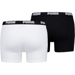 2er Pack PUMA Basic Boxershorts white / black S