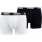 2er Pack PUMA Basic Boxershorts white / black S