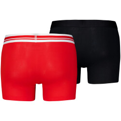 2er Pack PUMA Placed Logo Boxershorts Retro red/black S