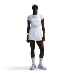 NIKE Victory Dri-FIT Mid-Waist Rock Damen 100 - white/black XS