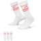 3er Pack NIKE Sportswear Everyday Essential Retro-Sportsocken 100 - white/hot punch/hot punch 34-38