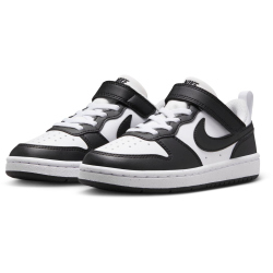 NIKE Court Borough Low Recraft Sneaker Kinder 131 - white/black 28.5