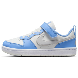 NIKE Court Borough Low Recraft Sneaker Kinder 128 - summit white/vast grey-cobalt pulse 28.5