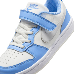 NIKE Court Borough Low Recraft Sneaker Kinder 128 - summit white/vast grey-cobalt pulse 28.5