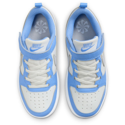 NIKE Court Borough Low Recraft Sneaker Kinder 128 - summit white/vast grey-cobalt pulse 28.5