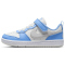 NIKE Court Borough Low Recraft Sneaker Kinder 128 - summit white/vast grey-cobalt pulse 28.5