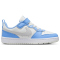 NIKE Court Borough Low Recraft Sneaker Kinder 128 - summit white/vast grey-cobalt pulse 28.5