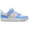 NIKE Court Borough Low Recraft Sneaker Kinder 128 - summit white/vast grey-cobalt pulse 28.5