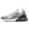 NIKE Air Max 270 Laufschuhe Herren 001 - grey fog/team orange-sail-particle grey 40