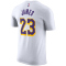 NIKE LA Lakers LeBron James NBA T-Shirt Herren 108 - white/james lebron 23 XS