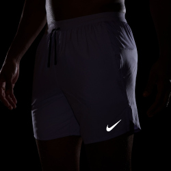 NIKE Stride Dri-FIT 7" Brief-Lined Laufshorts Herren 515 - hydrangeas/black/reflective silv L