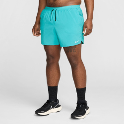 NIKE Stride Dri-FIT 5" Brief-Lined Laufshorts Herren 345 - dusty cactus/black/reflective silv XS