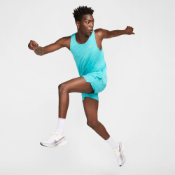 NIKE Stride Dri-FIT 5" Brief-Lined Laufshorts Herren 345 - dusty cactus/black/reflective silv XS