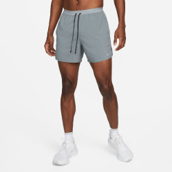 NIKE Stride Dri-FIT 5" Brief-Lined Laufshorts Herren 084 - smoke grey/black/reflective silv XS