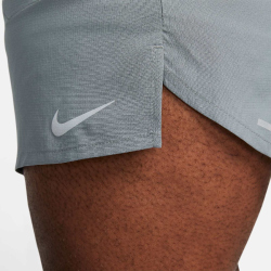 NIKE Stride Dri-FIT 5" Brief-Lined Laufshorts Herren 084 - smoke grey/black/reflective silv XS