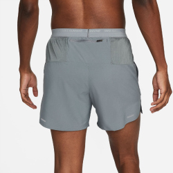 NIKE Stride Dri-FIT 5" Brief-Lined Laufshorts Herren 084 - smoke grey/black/reflective silv XS