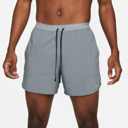 NIKE Stride Dri-FIT 5" Brief-Lined Laufshorts Herren 084 - smoke grey/black/reflective silv XS