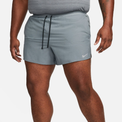 NIKE Stride Dri-FIT 5" Brief-Lined Laufshorts Herren 084 - smoke grey/black/reflective silv XS
