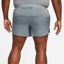 NIKE Stride Dri-FIT 5" Brief-Lined Laufshorts Herren 084 - smoke grey/black/reflective silv XS