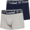 2er Pack hummel Mars Boxershorts grey melange/total eclipse XXL