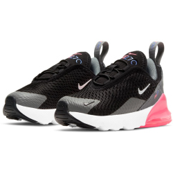 NIKE Air Max 270 Baby-Sneaker 020 - black/metallic silver-smoke grey 23.5