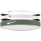3er Pack NIKE Flex Classic Mixed Width Haarbänder 671 - light soft pink/light army/white