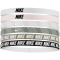6er Pack NIKE Flex Classic Printed Haarbänder 671 - light soft pink/light army/white