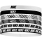 6er Pack NIKE Flex Classic Printed Haarbänder 189 - white/black/white