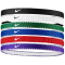 6er Pack NIKE Flex Classic Haarbänder 475 - game royal/university red/white