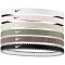 6er Pack NIKE Flex Classic Haarbänder 111 - white/light army/black