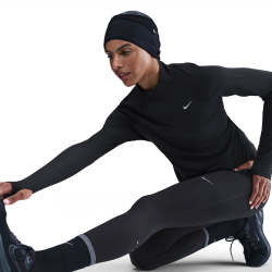 NIKE Dri-FIT Tempo High-Waist 7/8-Leggings Damen 010 - black/reflective silv XS