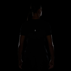 NIKE Tempo Swoosh Dri-FIT kurzarm Laufshirt Damen 010 - black/white S