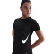 NIKE Tempo Swoosh Dri-FIT kurzarm Laufshirt Damen 010 - black/white S
