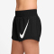 NIKE One Swoosh Dri-FIT Mid-Waist 3" Brief-Lined Laufshorts Damen 010 - black/white S