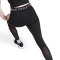 NIKE Pro Mid-Waist 7/8-Leggings Damen 010 - black/white S