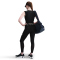 NIKE Pro Mid-Waist 7/8-Leggings Damen 010 - black/white S