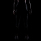 NIKE Tempo High-Waist 7/8-Leggings Damen 010 - black/reflective silv/white S