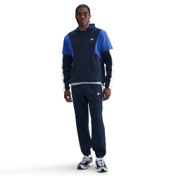 NIKE Club Fleece Kapuzen-Trainingsanzug Herren 451 - obsidian/white/game royal/white XL