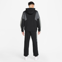 NIKE Club Fleece Kapuzen-Trainingsanzug Herren 010 - black/lt smoke grey/smoke grey/white XS