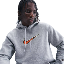 NIKE Club Basketball GX OC1 Hoodie Herren 063 - dk grey heather/lt smoke grey/black S