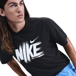 NIKE UV Hyverse Dri-FIT kurzarm Trainingsshirt Herren 010 - black/white S