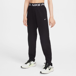 NIKE Pro Dri-FIT Fleece Jogginghose Mädchen 011 - black/black/black/white S (128-137 cm)