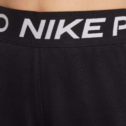 NIKE Pro Dri-FIT Fleece Jogginghose Mädchen 011 - black/black/black/white S (128-137 cm)