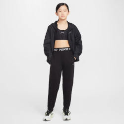 NIKE Pro Dri-FIT Fleece Jogginghose Mädchen 011 - black/black/black/white S (128-137 cm)